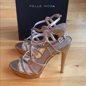 Pelle Moda Gold Heels